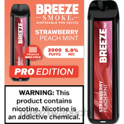 Breeze Vape Chile | Breeze Pro 2000 bocanadas fresa melocotón menta 8JX612